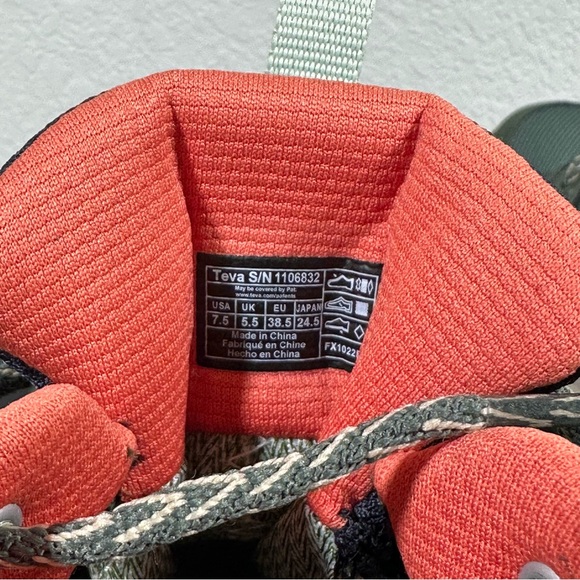 NEW TEVA THYME Green Grandview GORE-TEX GTX Vibram Megagrip Hiking Boot 7.5 - Picture 13 of 13